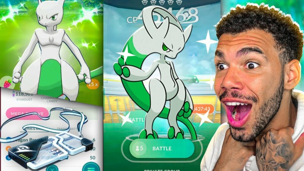 MEGA RAID EX COM POSSIVEL MEWTWO SHINY - POKEMON GO | Cris |
