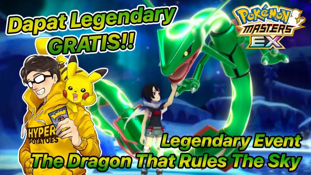 HARUS MAIN! DAPAT RAYQUAZA GRATIS!! Playthrough Legendary Event Zinnia Rayquaza - Pokemon Masters EX