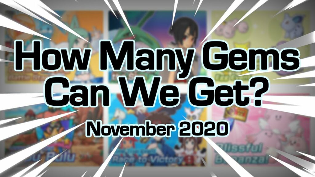 [Pokemon Masters EX] HOW MANY GEMS CAN WE GET? (November 2020)