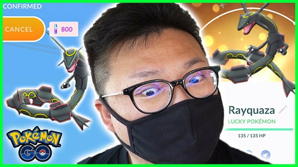 SPECIAL TRADING 10 SHINY RAYQUAZA IN POKEMON GO