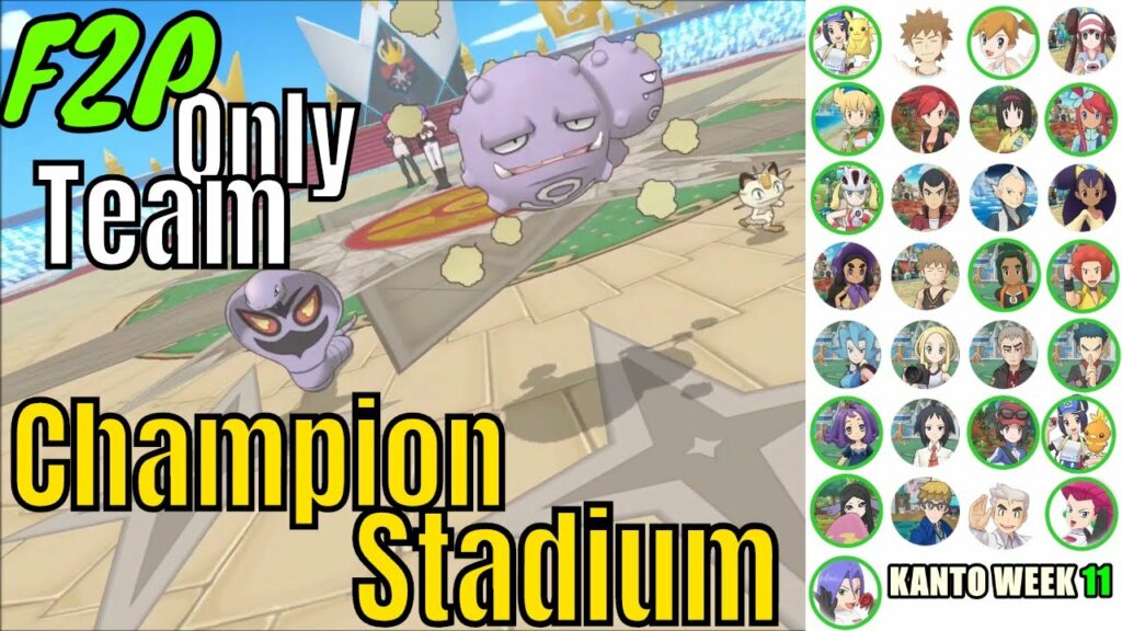 Pokemon Masters - Week 11 F2P Champion Stadium (Yes! Team Rocket again!)