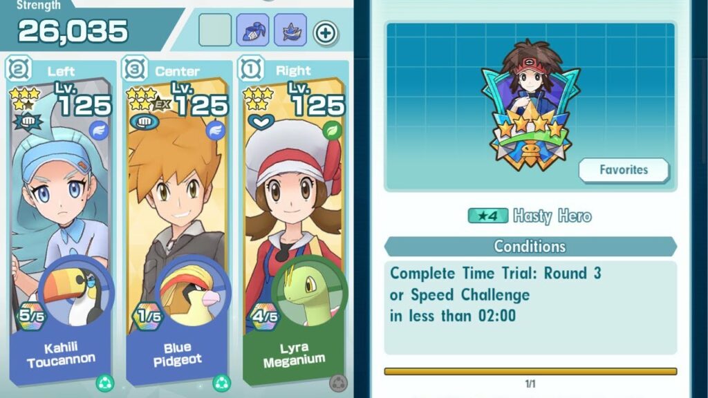 Pokemon Masters EX - Time Trial: Road to Victory Sub 2 Minutes (feat. Kahili, Blue, and Lyra)
