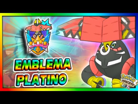 EMBLEMA PLATINO TAPU BULU - Combate Legendario - Pokemon Masters Ex