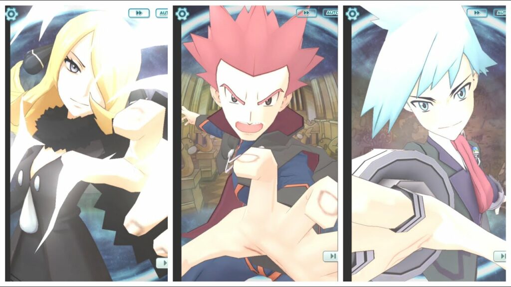 Pokemon Masters EX: Defeating Champion Lance, Cynthia & Steven in Epic Style