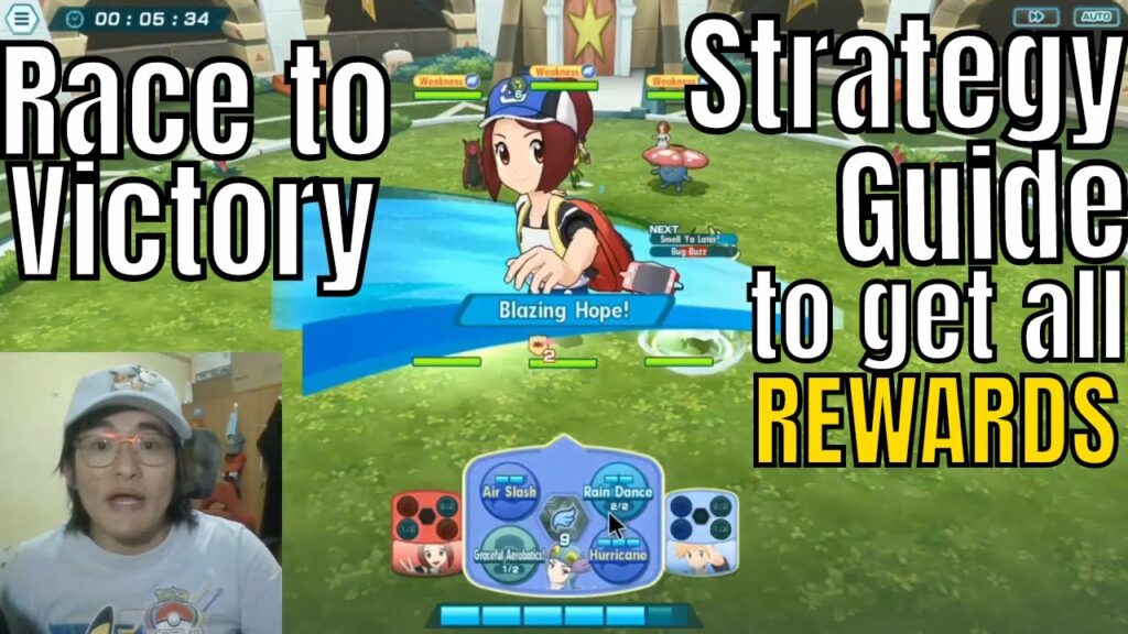 Pokemon Masters - Race to Victory Strategy guide on getting more than 100,000 points for all rewards