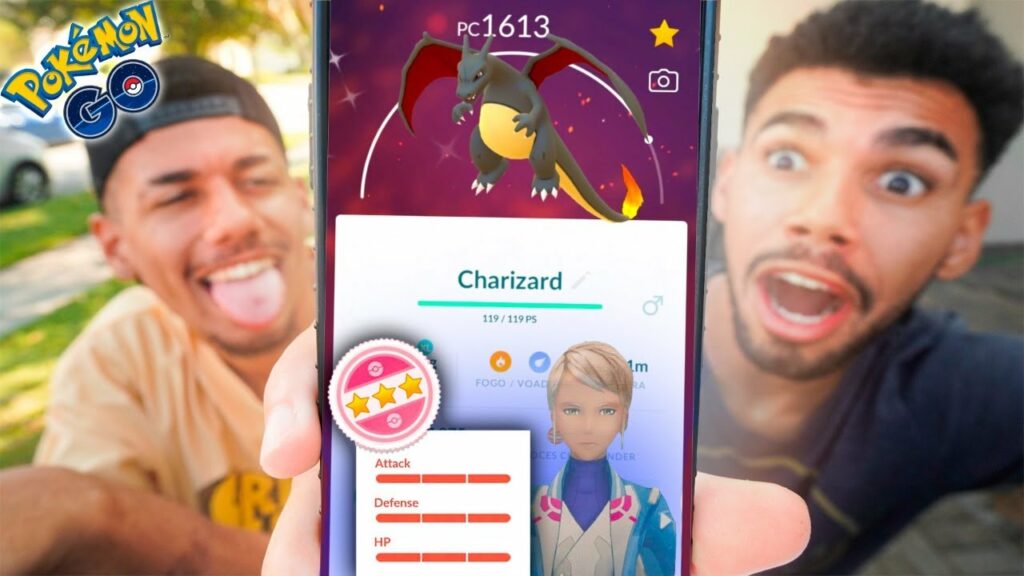 PEGUEI O CHARIZARD SHINY 100% PASSEI MAL... - POKEMON GO  | Cris |