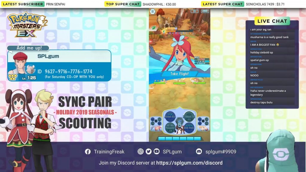 [Pokemon Masters EX] Sync Pair Scouting - Rosa and Siebold (Holiday 2019)