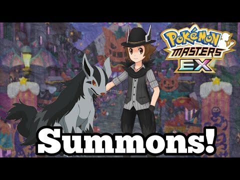 Halloween Hilbert And Mightyena Summons | Pokemon Masters EX