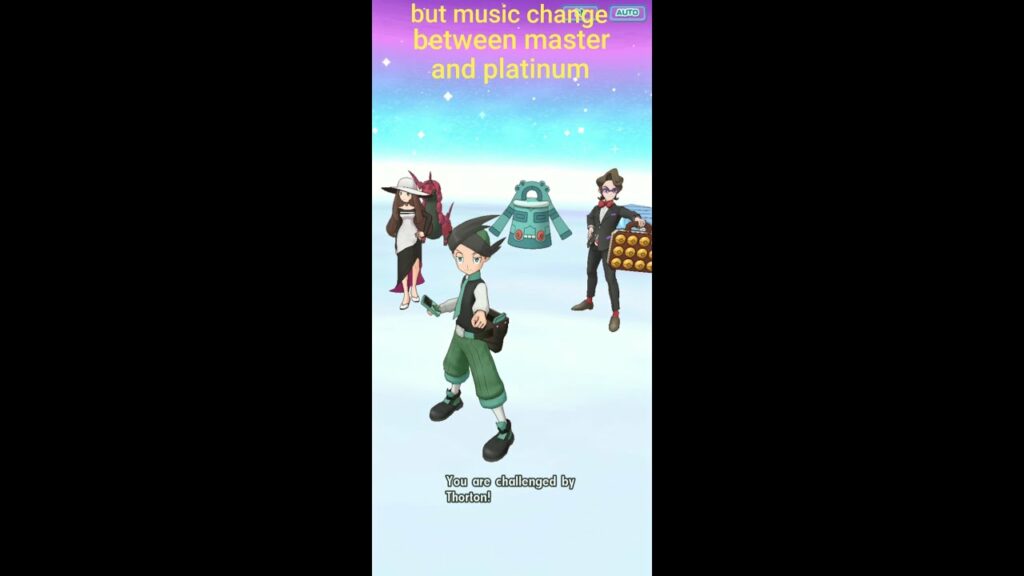 Pokemon masters edition: Battle! Thorton but music change between master and platinum