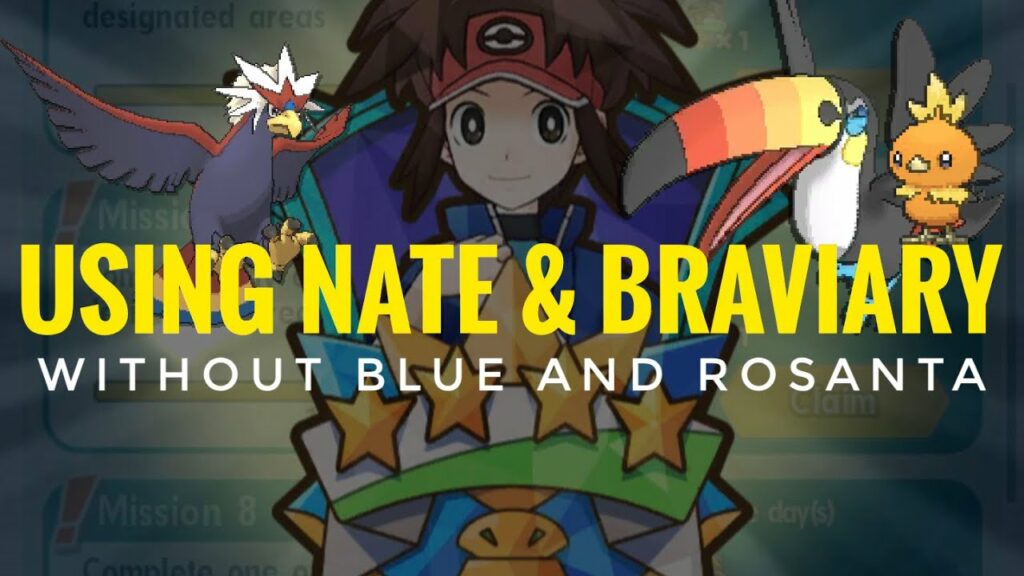 [Pokemon Masters EX] USING NATE WITHOUT BLUE & HOLIDAY ROSA (Time Trial Event - Race to Victory)