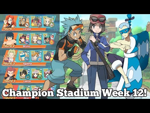 Champion Stadium Kanto Challenge Week 12 | Pokemon Masters EX