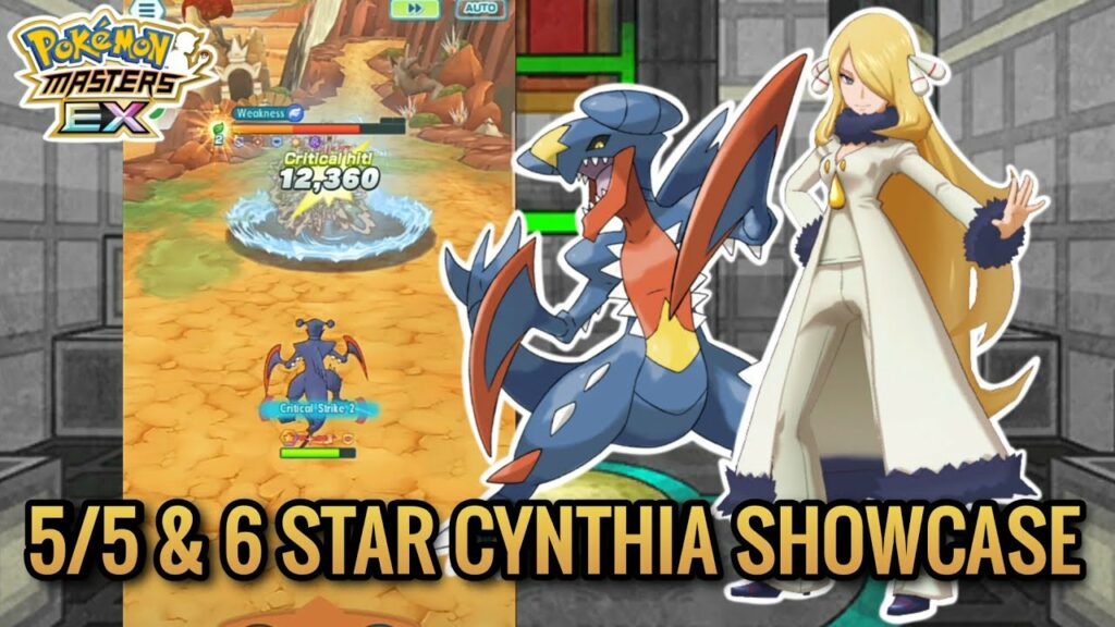 "5/5 & 6 STAR CYNTHIA & MEGA GARACHOMP SHOWCASE!" || POKEMON MASTERS EX