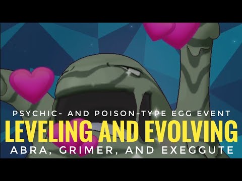 [Pokemon Masters EX] Psychic- and Poison-Type Egg Event (Leveling and Evolving Eggmons)