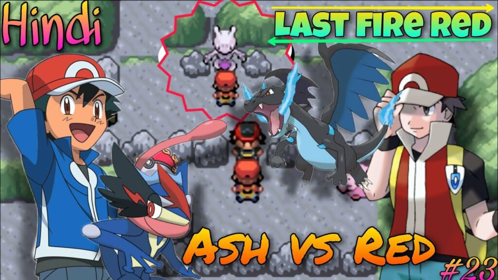 Final Battle | Ash vs Red | I am Pokemon master | capture Mewtwo | Pokemon the last fire red | hindi