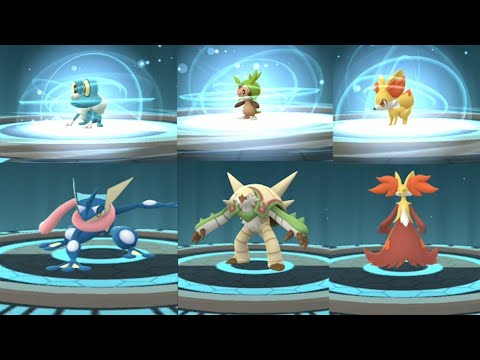 Kalos Starter Evolution of Greninja, Delphox & Chesnaught tested in Go Battle League.