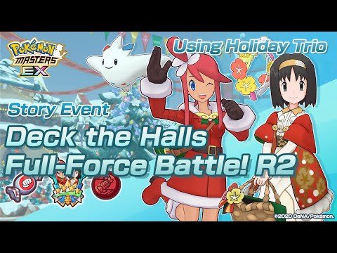 [Pokemon Masters EX] Story Event - Deck the Halls (Full-Force Battle! Round 2) - USING HOLIDAY TRIO