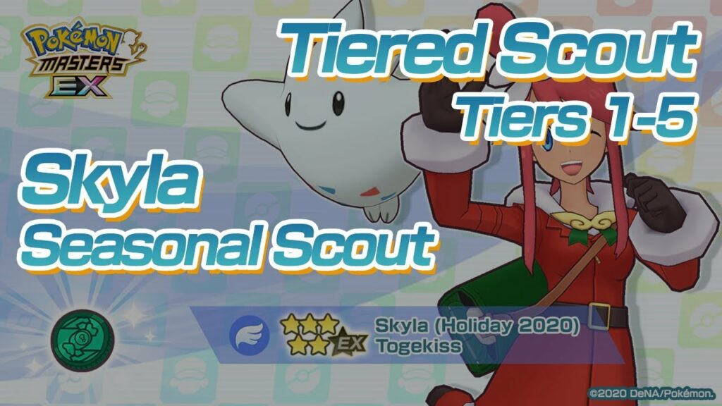[Pokemon Masters EX] Sync Pair Scout (Tiered Scout) - Skyla (Holiday 2020) & Togekiss