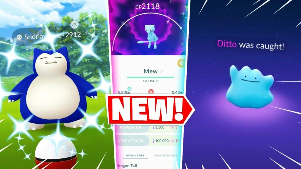 NEW SHINY MEW EVENT IN POKEMON GO! Shiny Ditto, Shiny Snorlax & More Shiny Pokemon Releases!