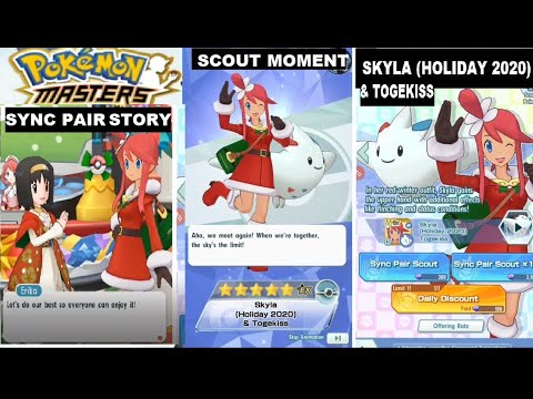 Pokemon Masters Skyla Holiday 2020 Scout Moment & Sync Pair Story