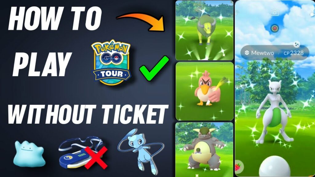 How to play Pokemon go tour kanto without ticket | Guaranteed shiny mew | Shiny mewtwo raids.