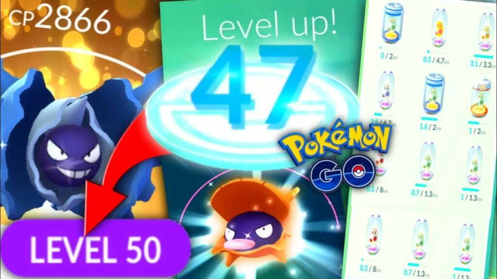 Maxing out 2 Shiny Pokemon to Level 50 in Pokemon GO || Reaching Level 47 || Hold 12 Eggs!!