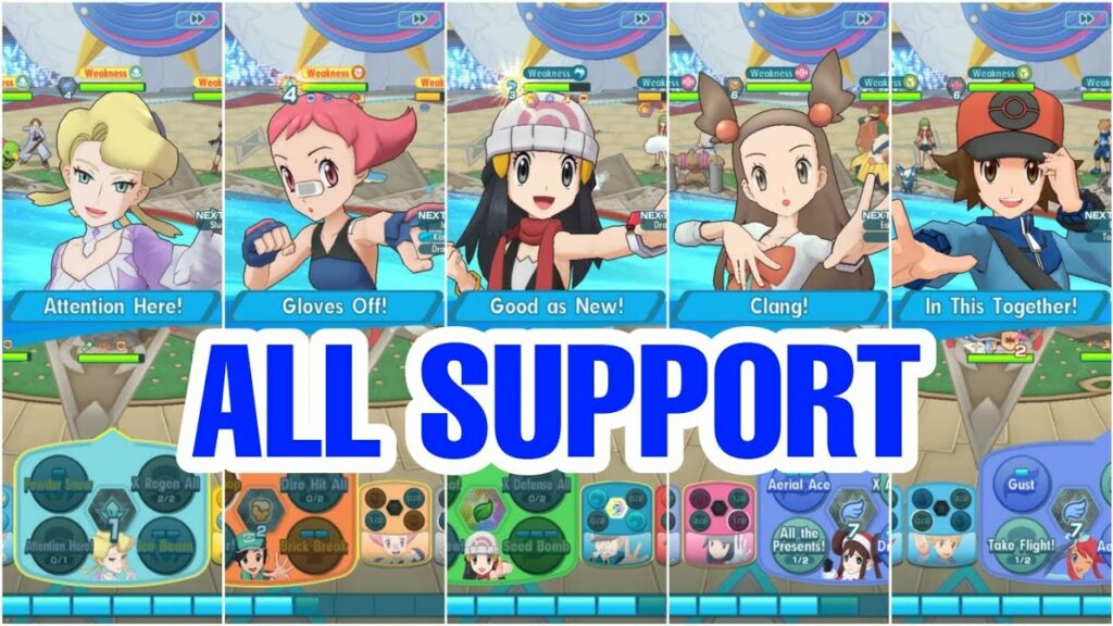 All support Champion Stadium Kanto Challenge Hard Weeks 12 Pokemon Masters EX