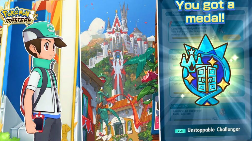 How I Got the "Unstoppable Challenger" Medal | Pokemon Masters EX Battle Villa Hall 20, 25 & 30