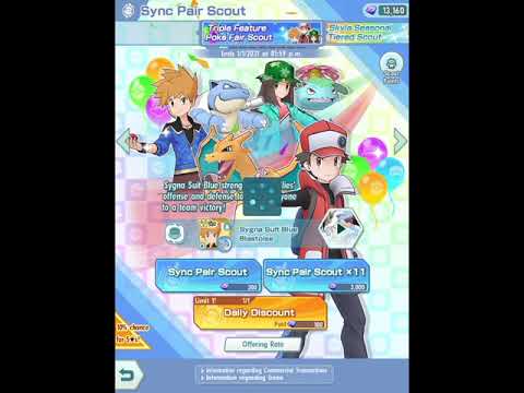 Pokemon Masters EX - Kanto Trio PokeFair Scout