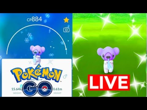 Pokemon Go Shiny Cubchoo(2x caught) Hunt Legit Sitting on A Chair