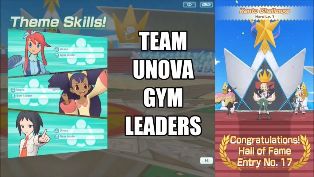 Pokemon Masters EX - PREVIEW F2P Week 17 Champion Stadium TEAM SKILL ANIMATION w Free Characters