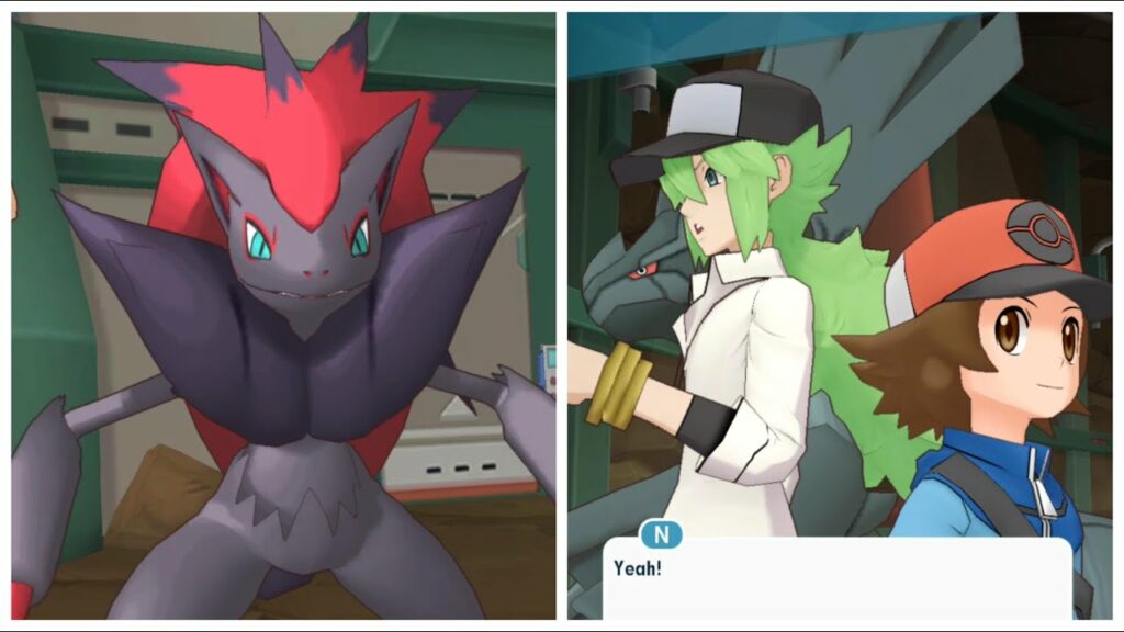 Pokemon Masters EX: N Reunites with Hilbert & Encounters a Zoroark (Ideal Formula Story Event)