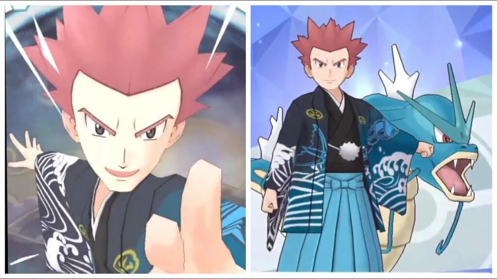 Pokemon Masters EX: New Year Lance & Gyarados Sync Move Animation & Moveset