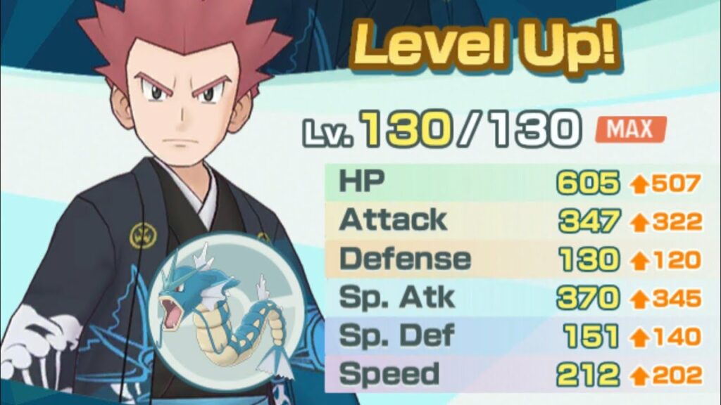 [Pokemon Masters EX] Level Up to 130 - Lance (New Year's 2021)