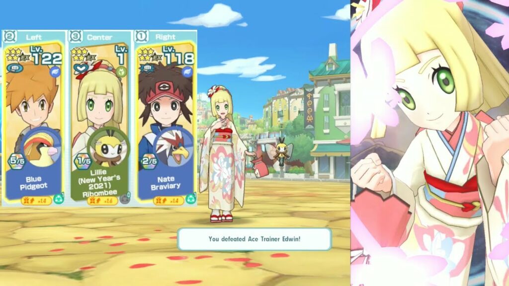 Pokemon Masters EX - Testing Lv 1 Lillie New Year's 2021 & Ribombee VS Ultimate Card Collection