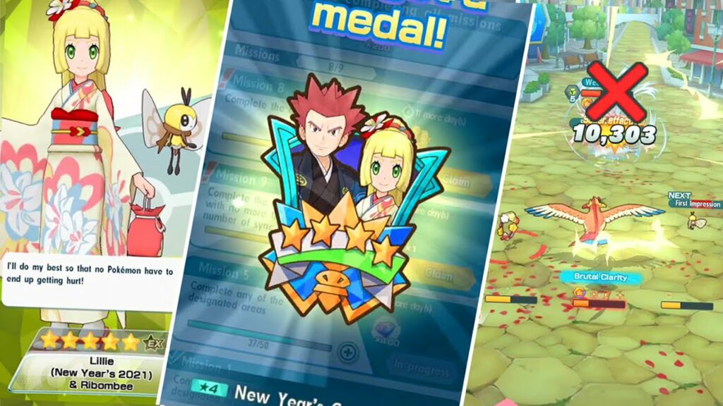 Toxic? No Fear~ Ribombee is Here! | Pokemon Masters EX New Year Full Force Battle 3v9