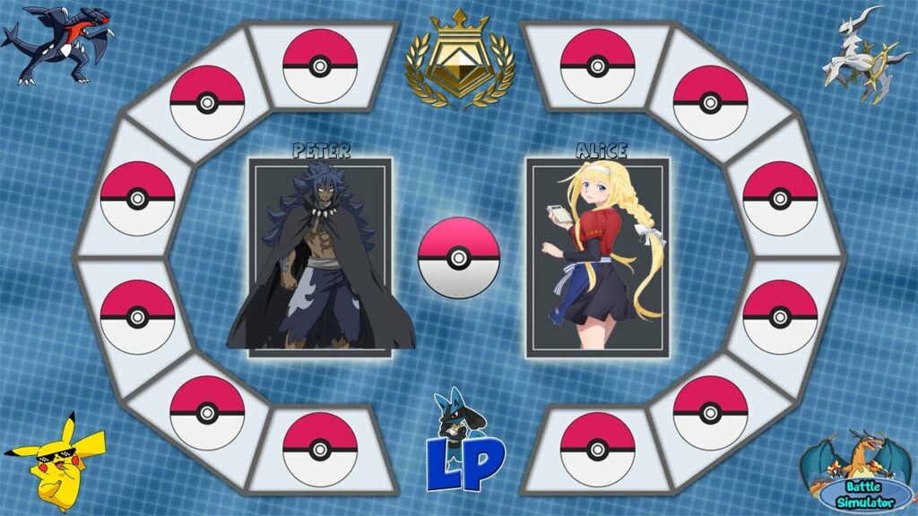 Pokemon Battle Simulator#557 Pokemon Master Peter VS Champion Alice
