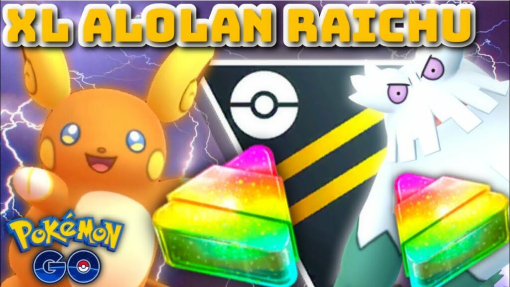 XL Alolan Raichu in Ultra Premier GO Battle League for Pokemon GO || XL Abomasnow in GBL