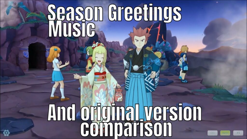 Pokemon Masters EX - Season's Greetings Battle Music VS the Music it was based on comparison
