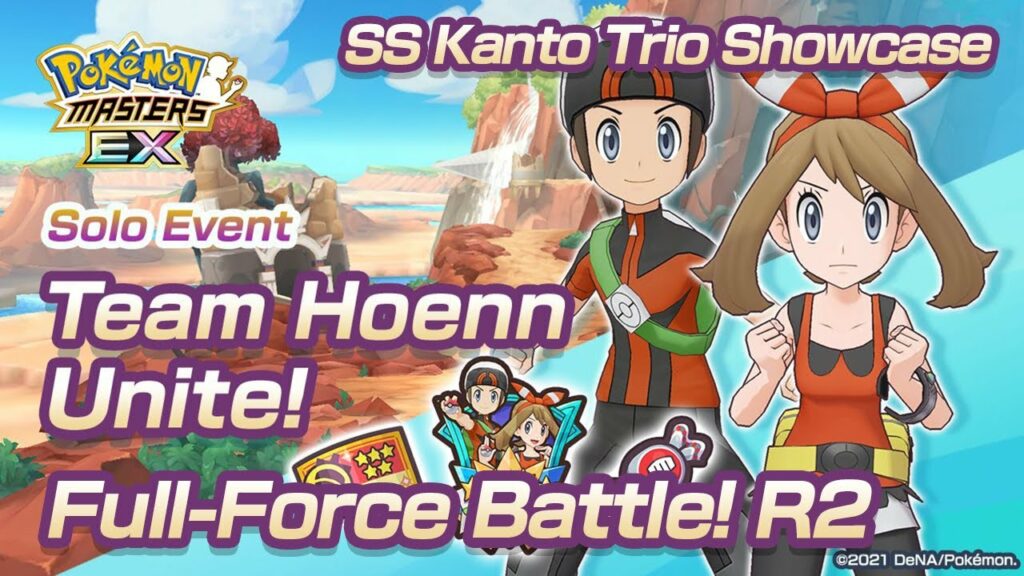 [Pokemon Masters EX] Full-Force Battle! Round 2 | SS Kanto Trio | Solo Event: Team Hoenn Unite!