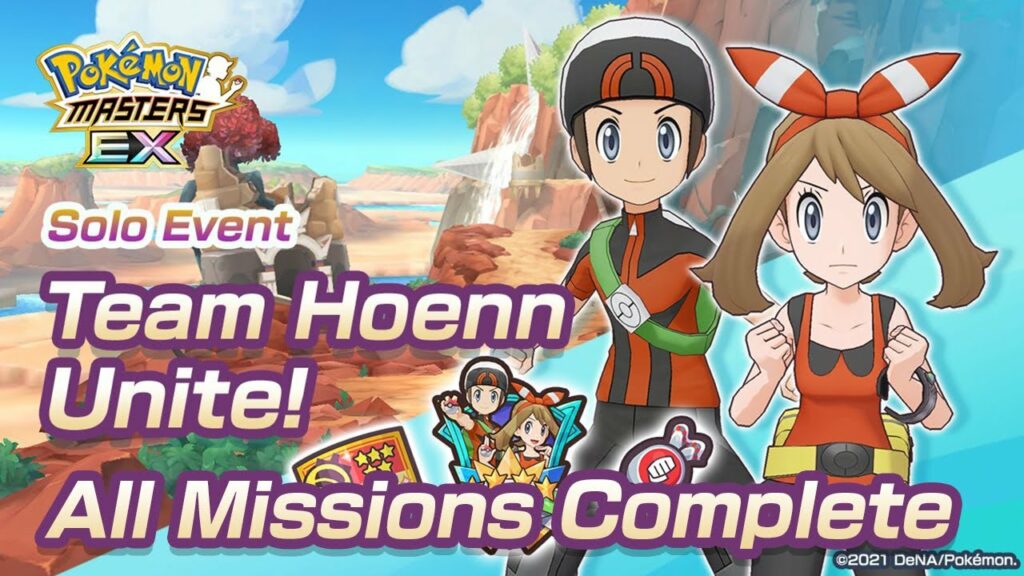 [Pokemon Masters EX] ALL MISSIONS COMPLETE | Solo Event: Team Hoenn Unite!