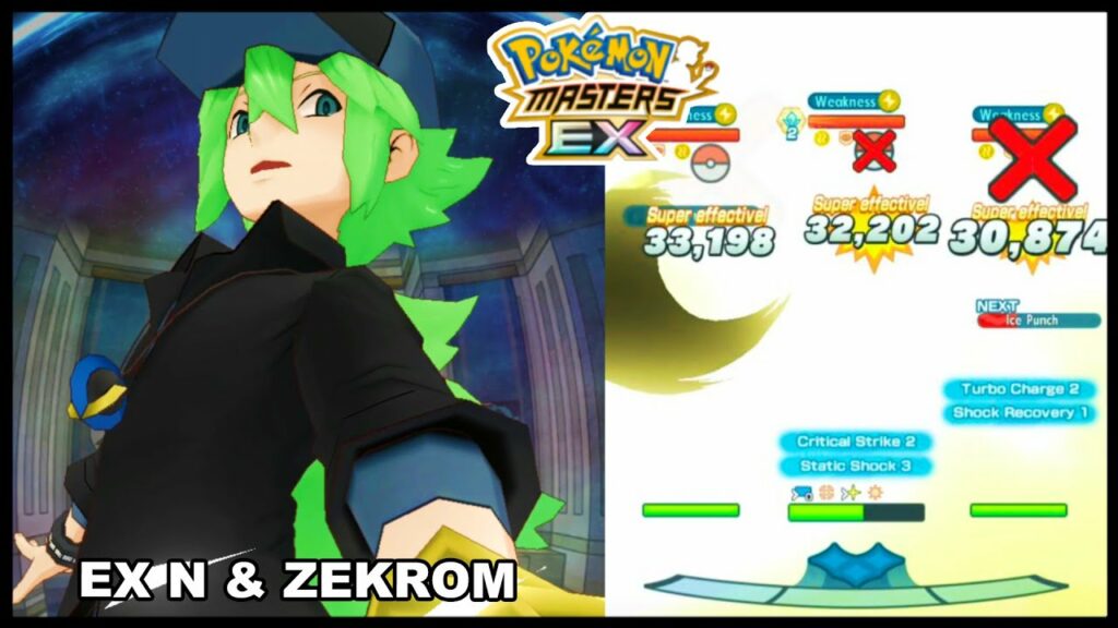 6 Star EX N & Zekrom ONE SHOT The Whole Stage! | Pokemon Masters EX