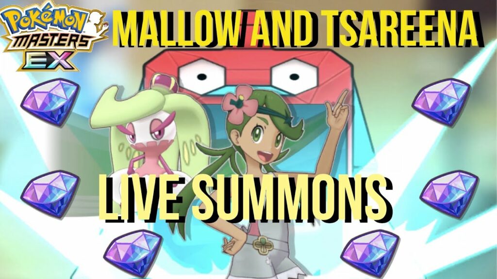 Mallow and Tsareena Live Summons | Pokemon Masters EX