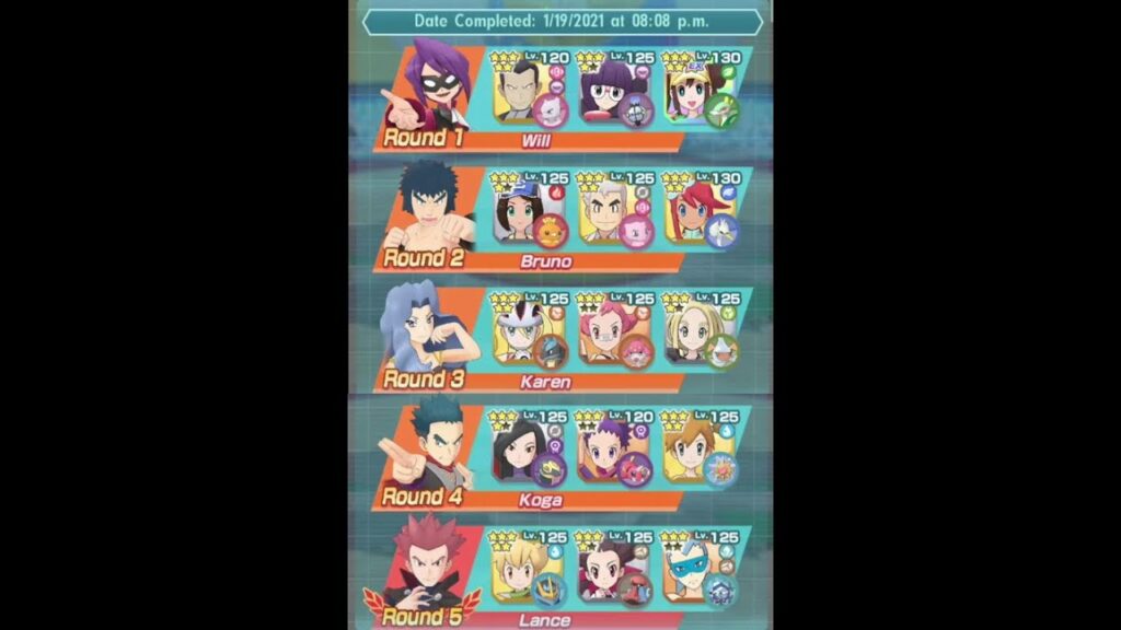 Pokemon Masters - Champion Stadium Johto - Week 4 - F2P Friendly Run (Master Mode, 7500 Points)