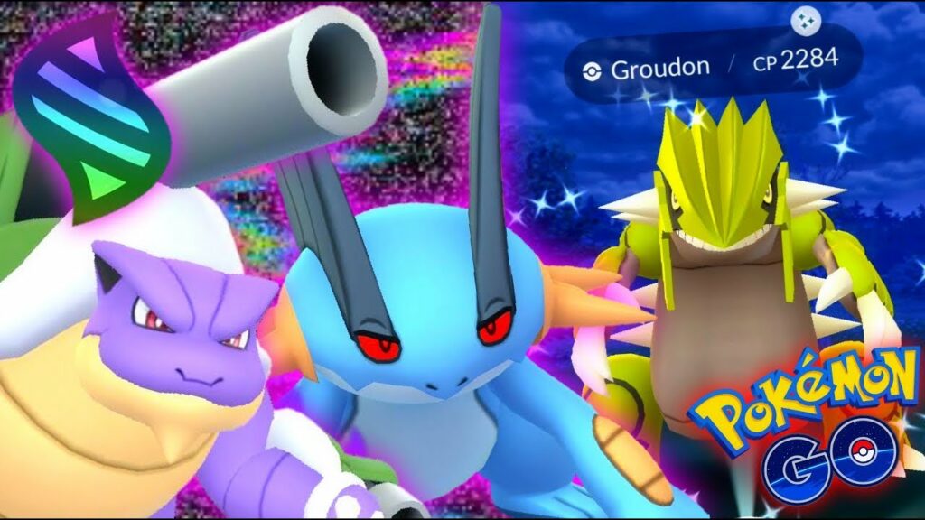 Casually Duoing Groudon Raids w/ 100% IV Mega Blastoise in Pokemon GO // Rewarded a Shiny for Duo