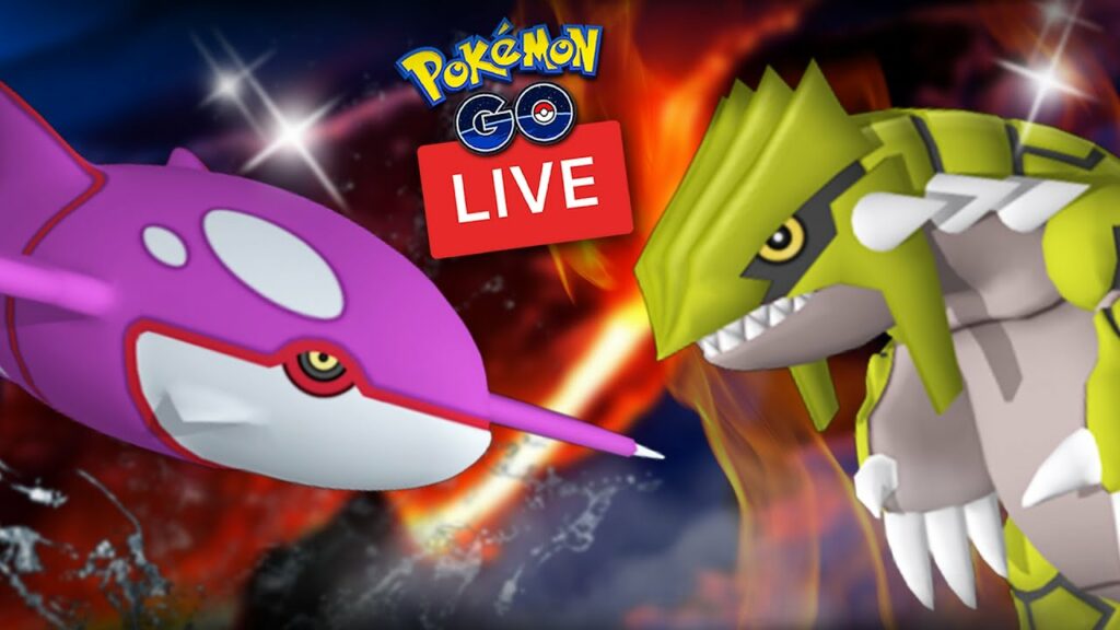 Back To Back Shiny Legendary Groudon + Kyogre (Raid Hour) - Pokemon Go