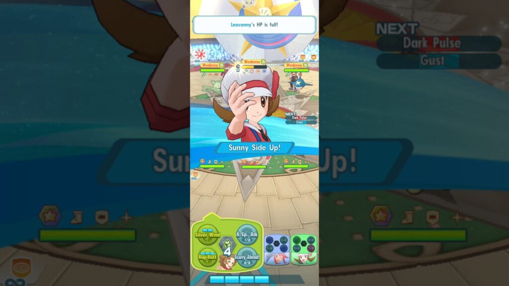1500points Leavanny Sun vs Karen Master Mode CS Johto | Pokemon Masters EX