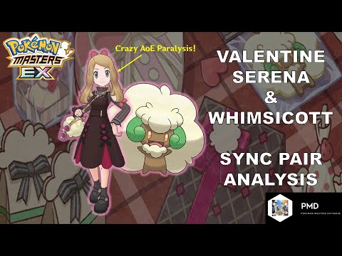 [Pokemon Masters] GO VIRAL 9 PARALYSIS | Valentine Serena & Whimsicott Sync Pair Analysis