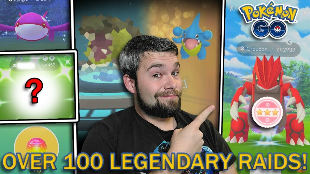 HUNDO GROUDON CAUGHT! NEW SHINY FAMILY COMPLETE! OVER 100 LEGENDARY RAIDS! (Pokemon GO)