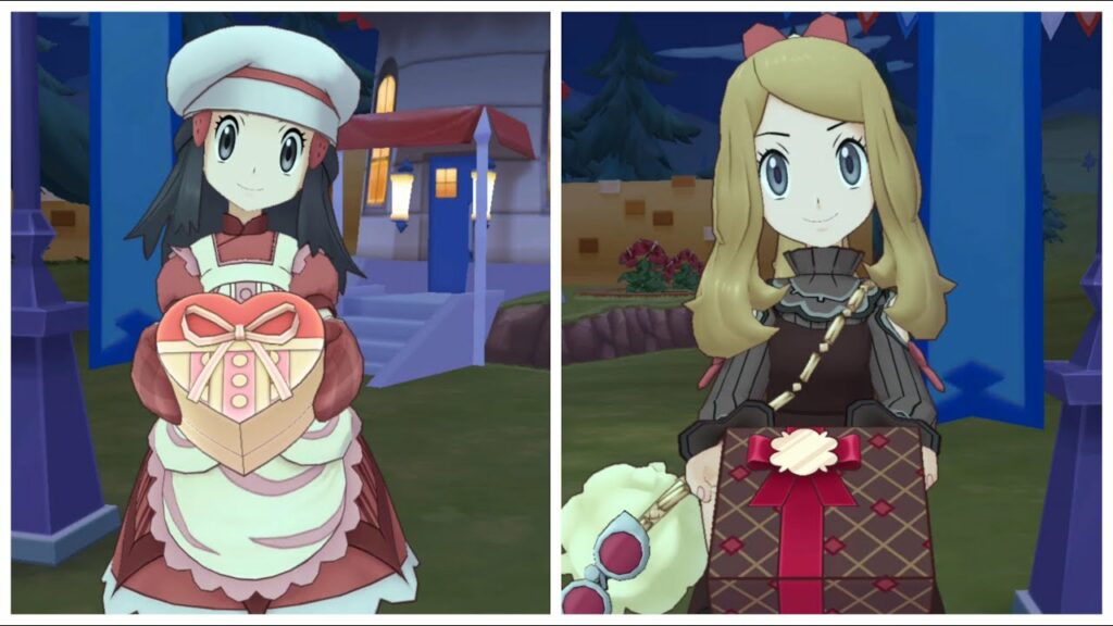 Pokemon Masters EX: Dawn & Serena Give Valentine's Gifts