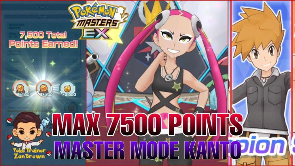 Max 7500 points Champion Stadium Master Mode Kanto Challenge Week 1 | Pokemon Masters EX